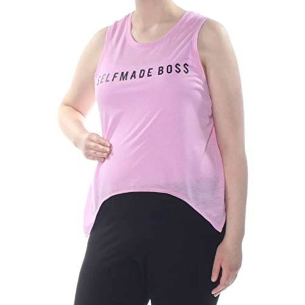 Material Girl Juniors Graphic Handkerchief Hem Top